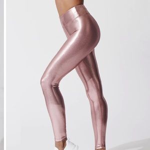 Rose gold sparkle leggings